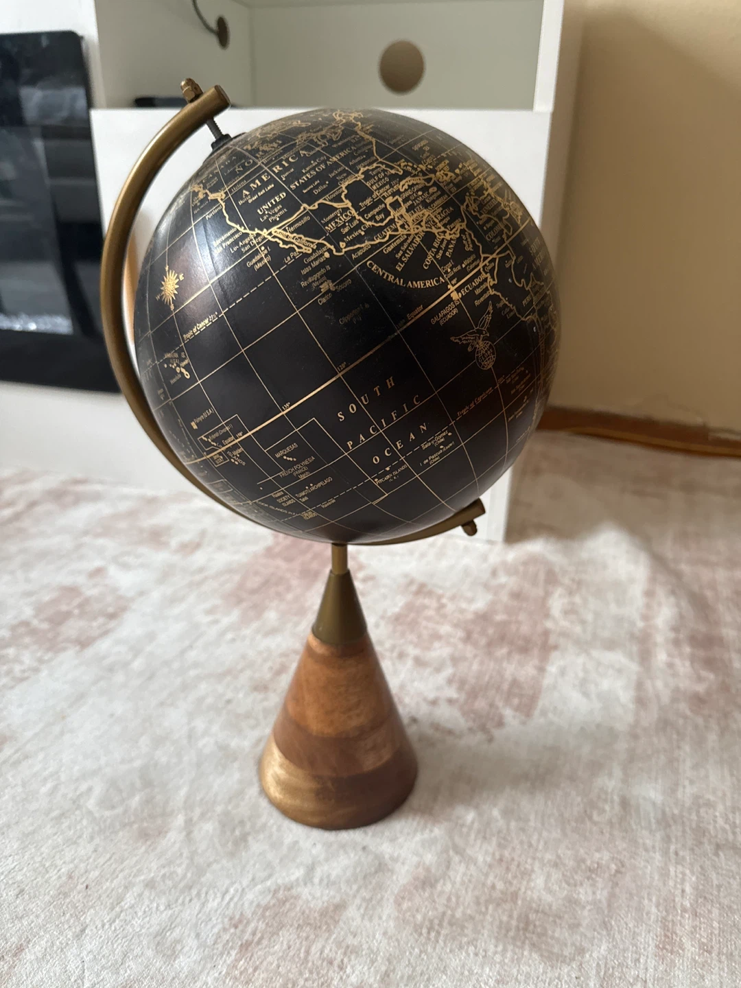 Decorative Black and Gold Globe