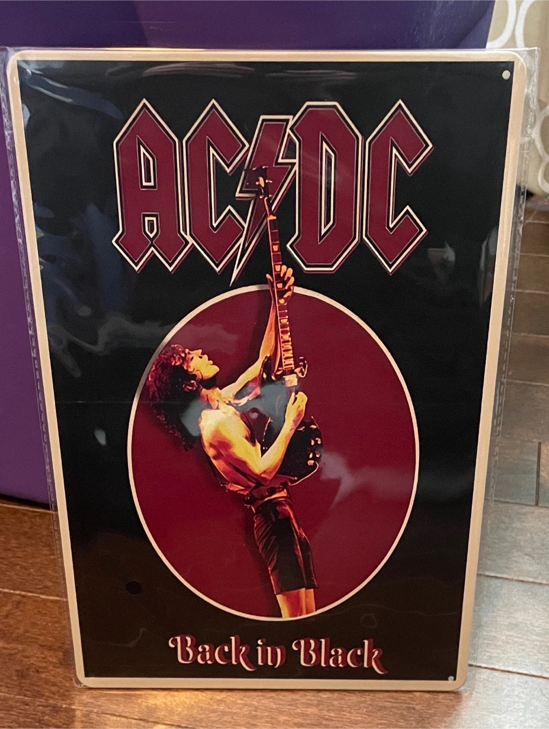 AC/DC Back in Black Metal Sign