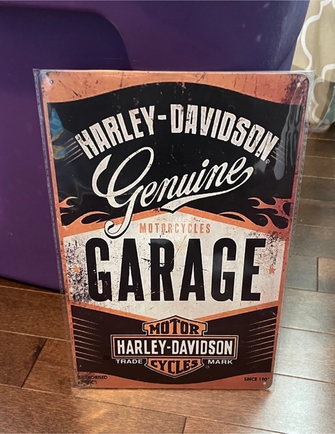 Harley-Davidson Genuine Motorcycles Garage Tin Sign