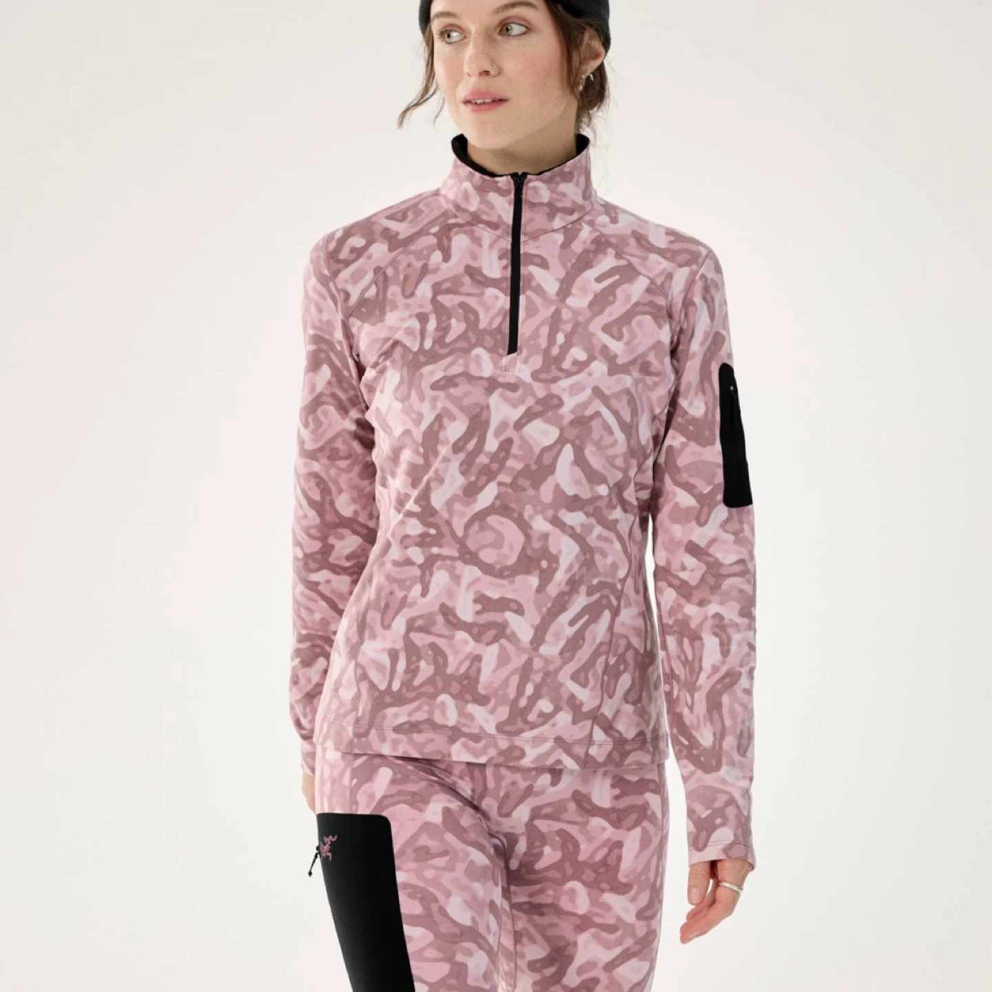 Arc'teryx Women's Fleece Zip Neck Top XS Bliss Grottoflage - photo 3