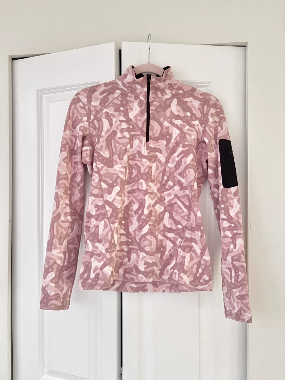 Arc'teryx Women's Fleece Zip Neck Top XS Bliss Grottoflage