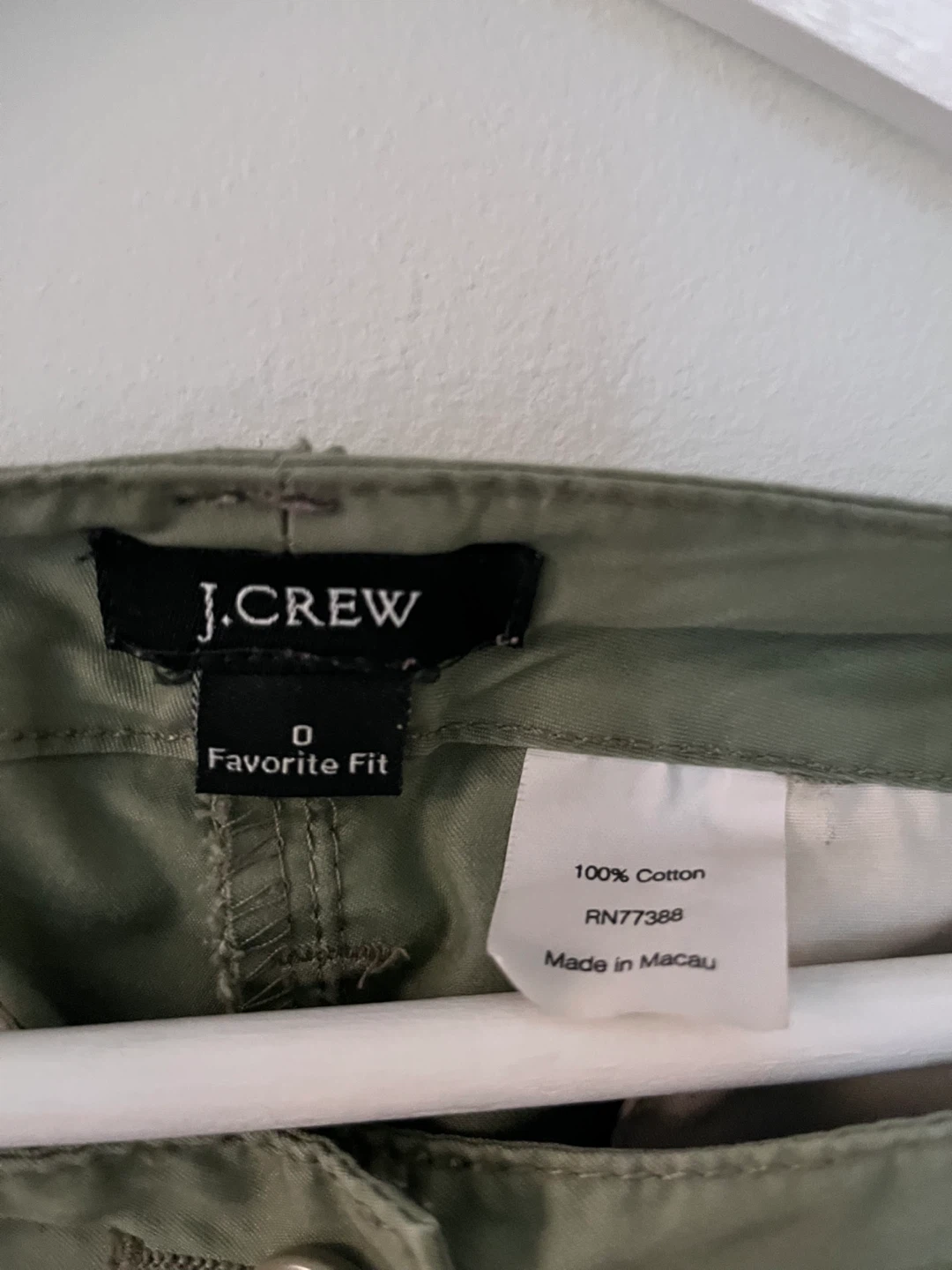 J. Crew Olive Green Cargo Pants Size 0 - photo 2
