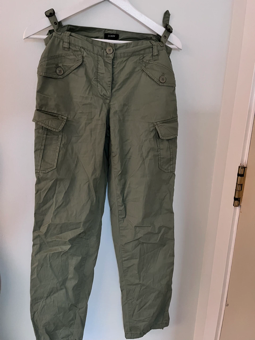 J. Crew Olive Green Cargo Pants Size 0