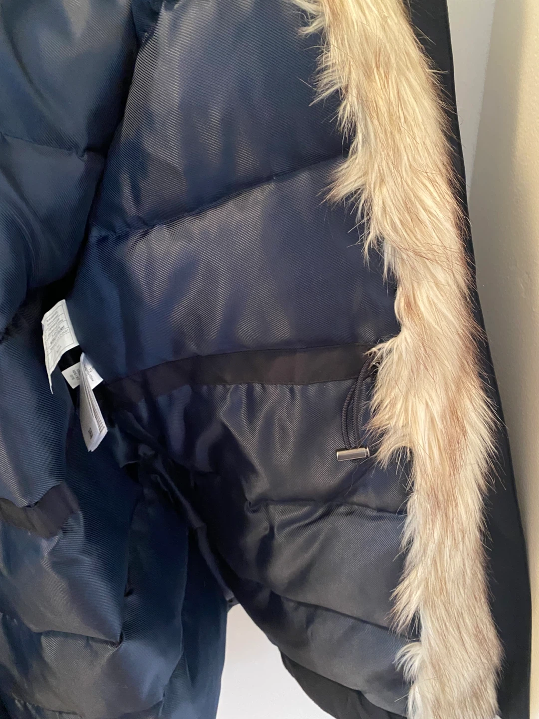 Banana Republic Navy Parka with Faux Fur Hood - photo 5
