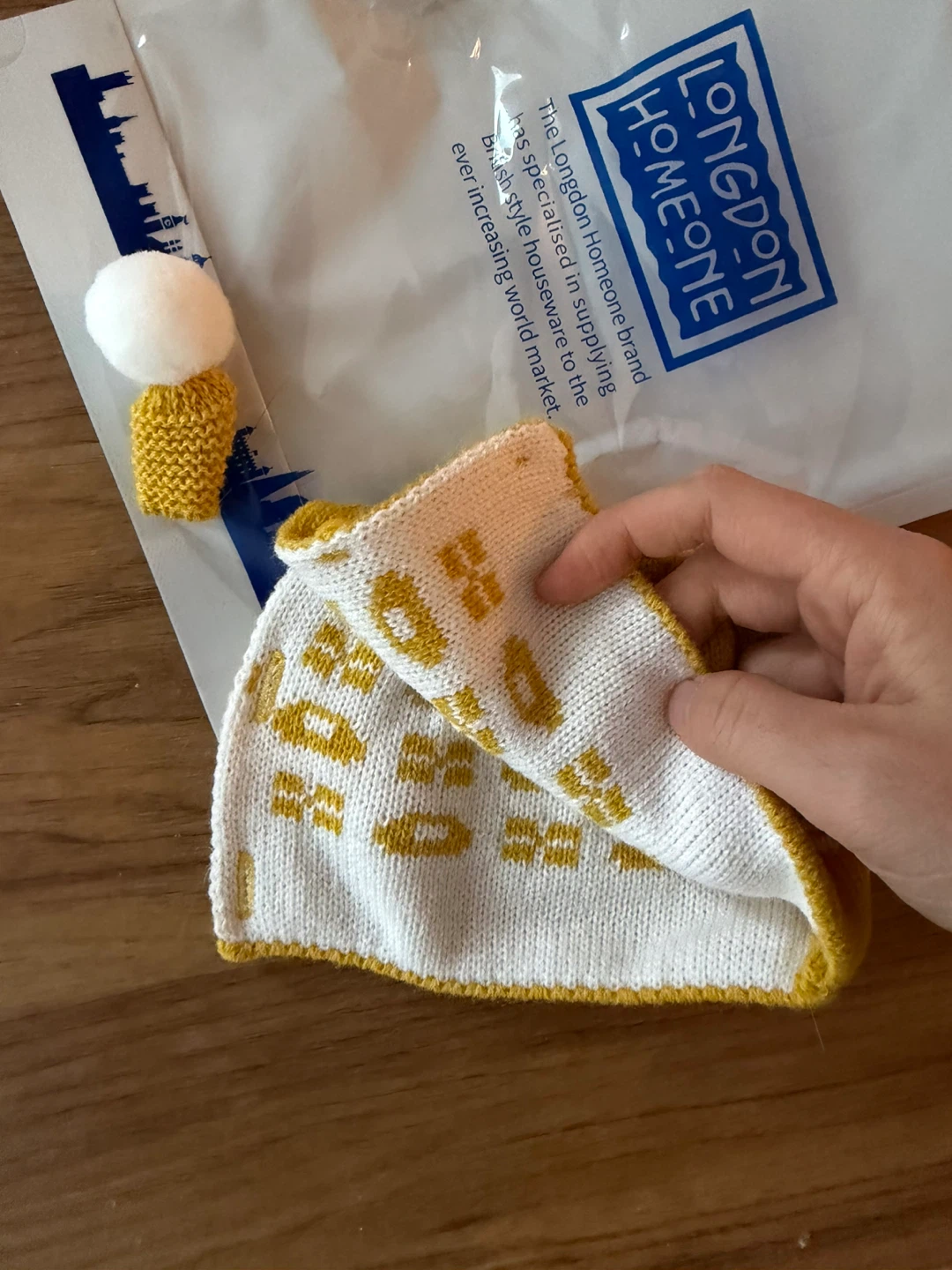 LONGDON HOMEONE Yellow Knit Tea Cozy with Pom Pom - photo 3