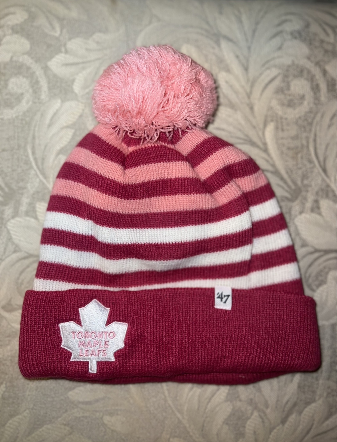New-Toronto Maple Leafs '47 Knit Pom Beanie