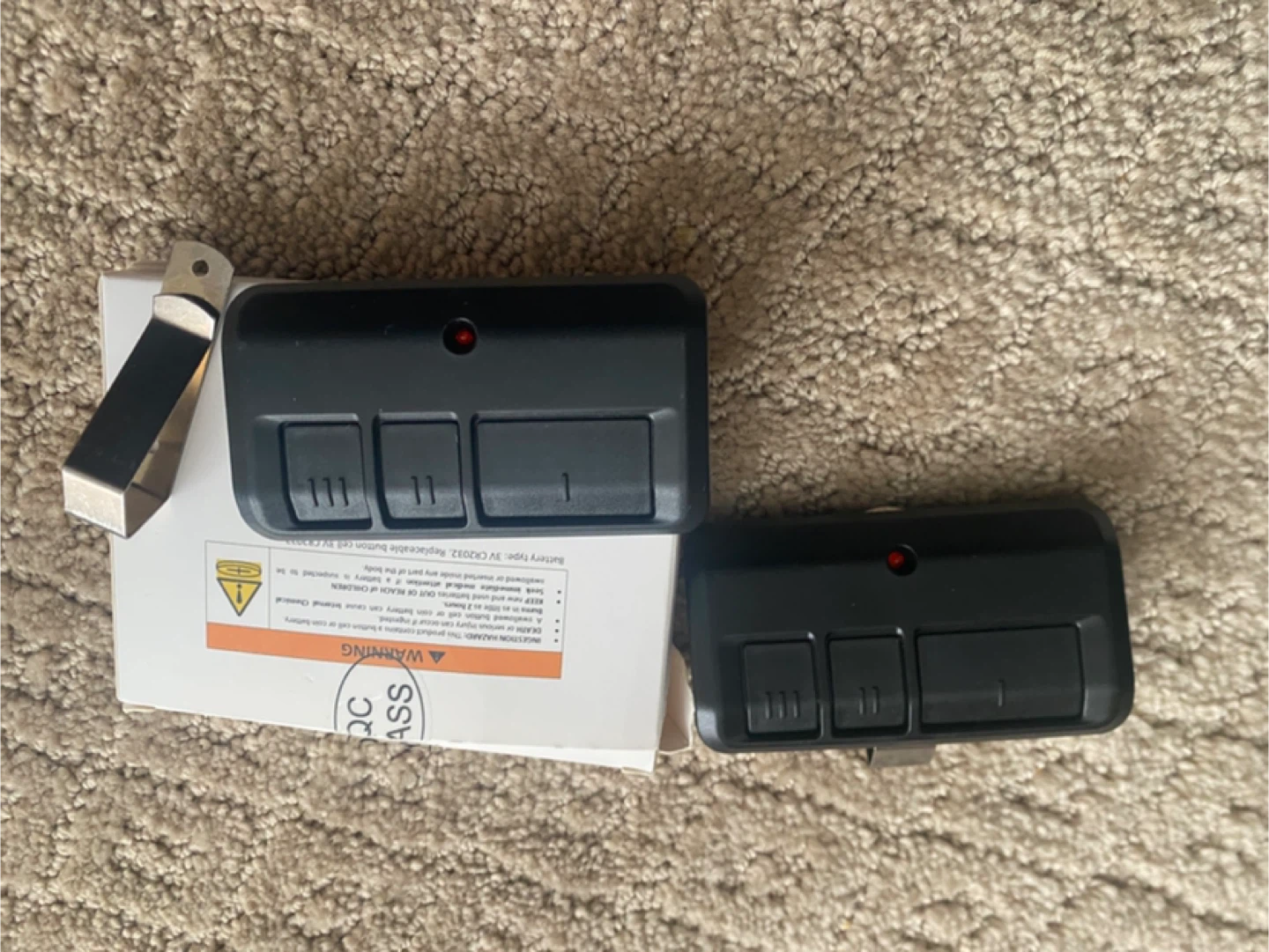 Garage Door Opener Remote 2 Pack Grey - photo 2