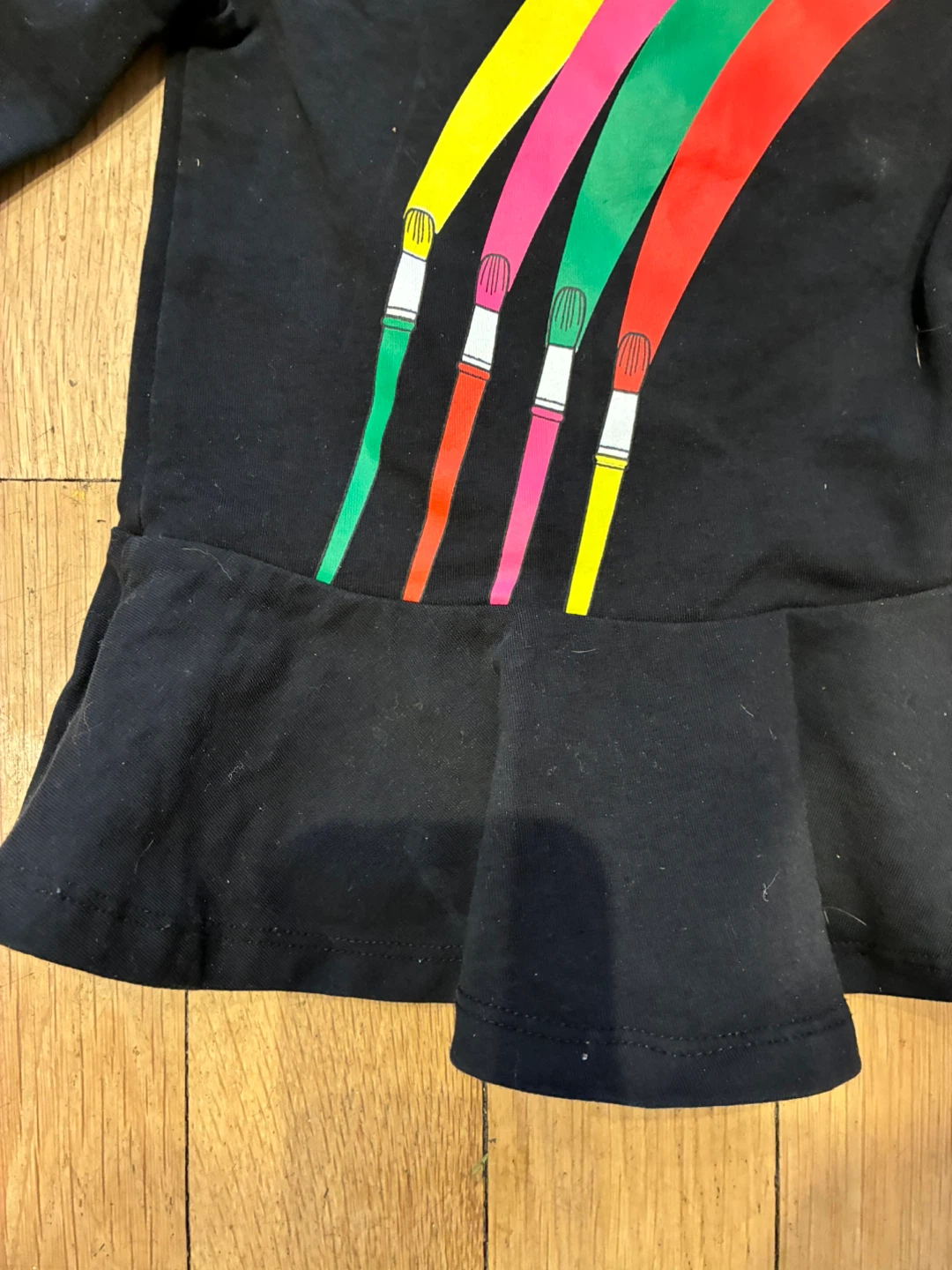 Black Paintbrush Dress - 6-12 months - photo 2
