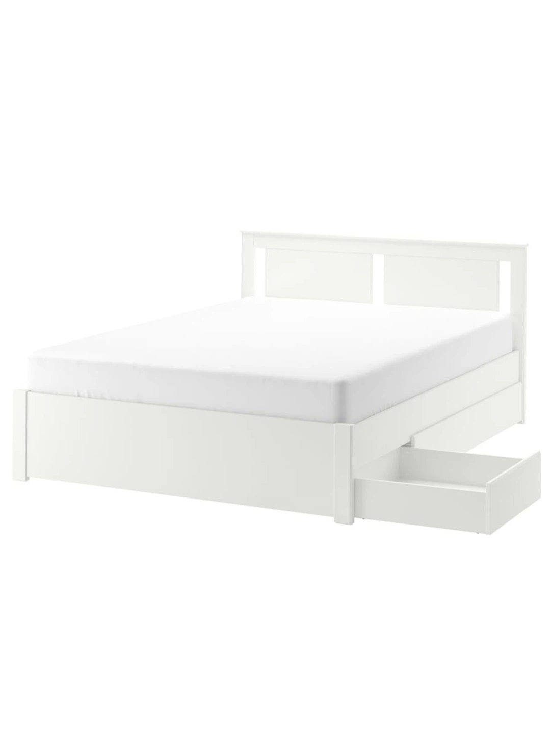 Ikea Songesand full/double bed frame with 4 storage boxes