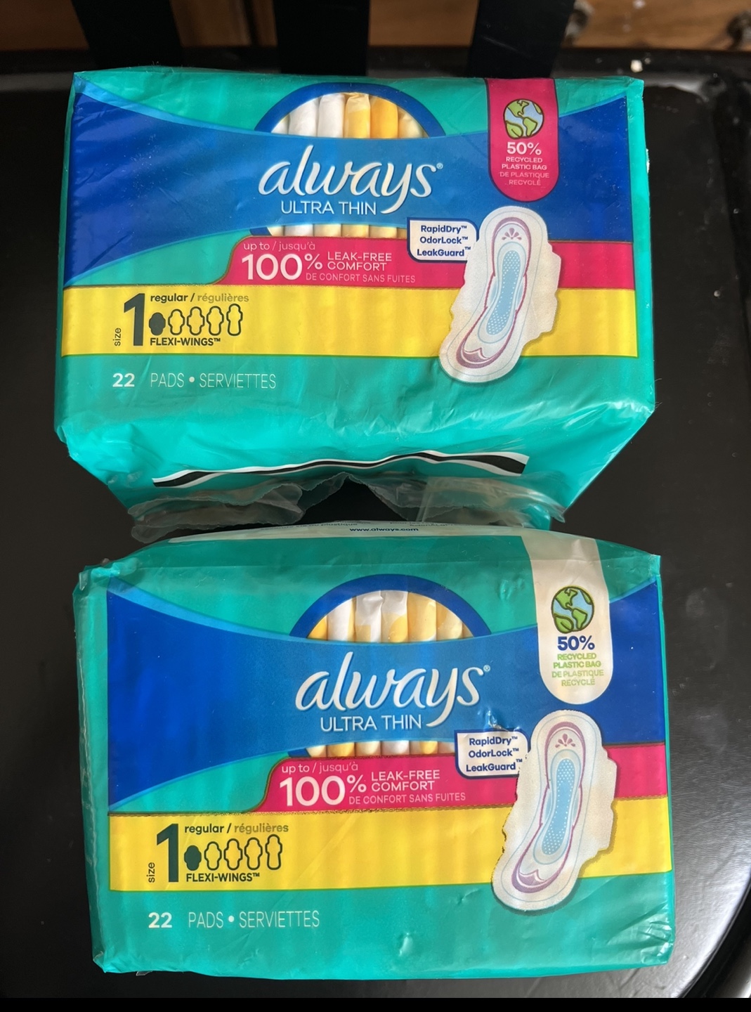 New-Always Ultra Thin Regular Pads with Flexi-Wings - 22 Count