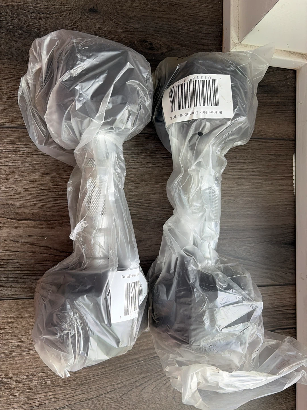 Rubber Hex Dumbbells - 10lb (Pair)