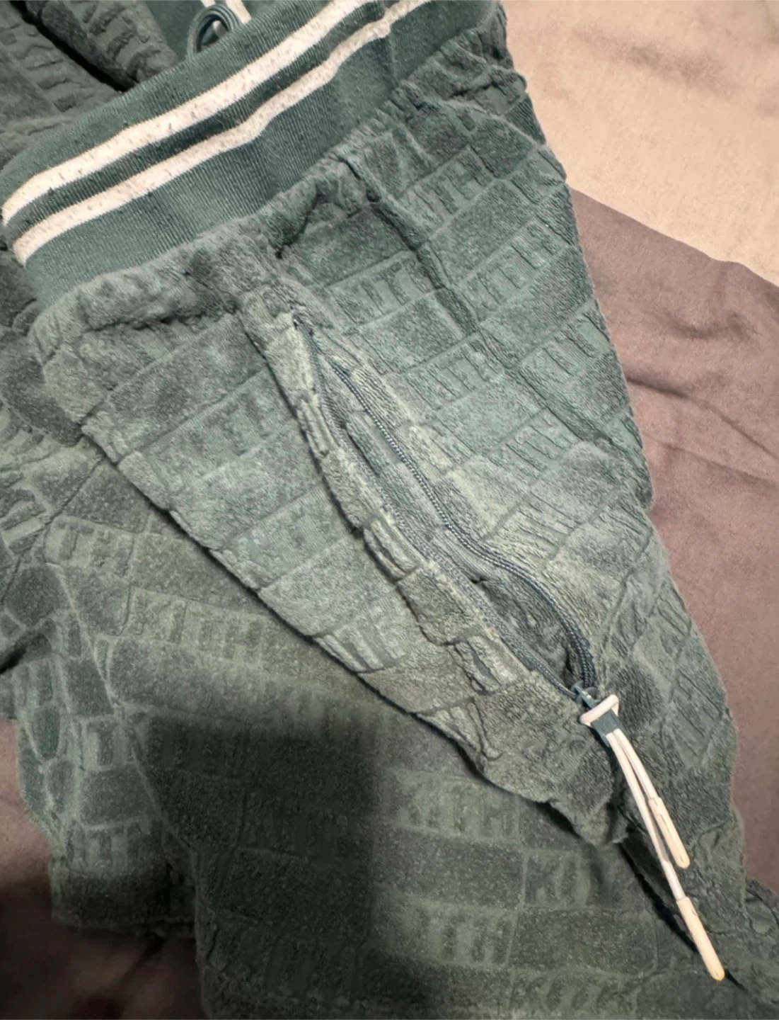 Kith Terrycloth Logo Shorts Green Size L - photo 4