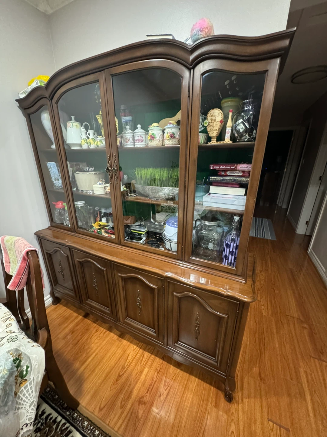Solidwood buffet&hutch,Extendable solidwood dining table - photo 2
