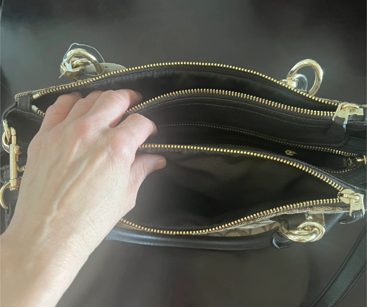 COACH - Signature Monogram Satchel Handbag - NEW!! - photo 3
