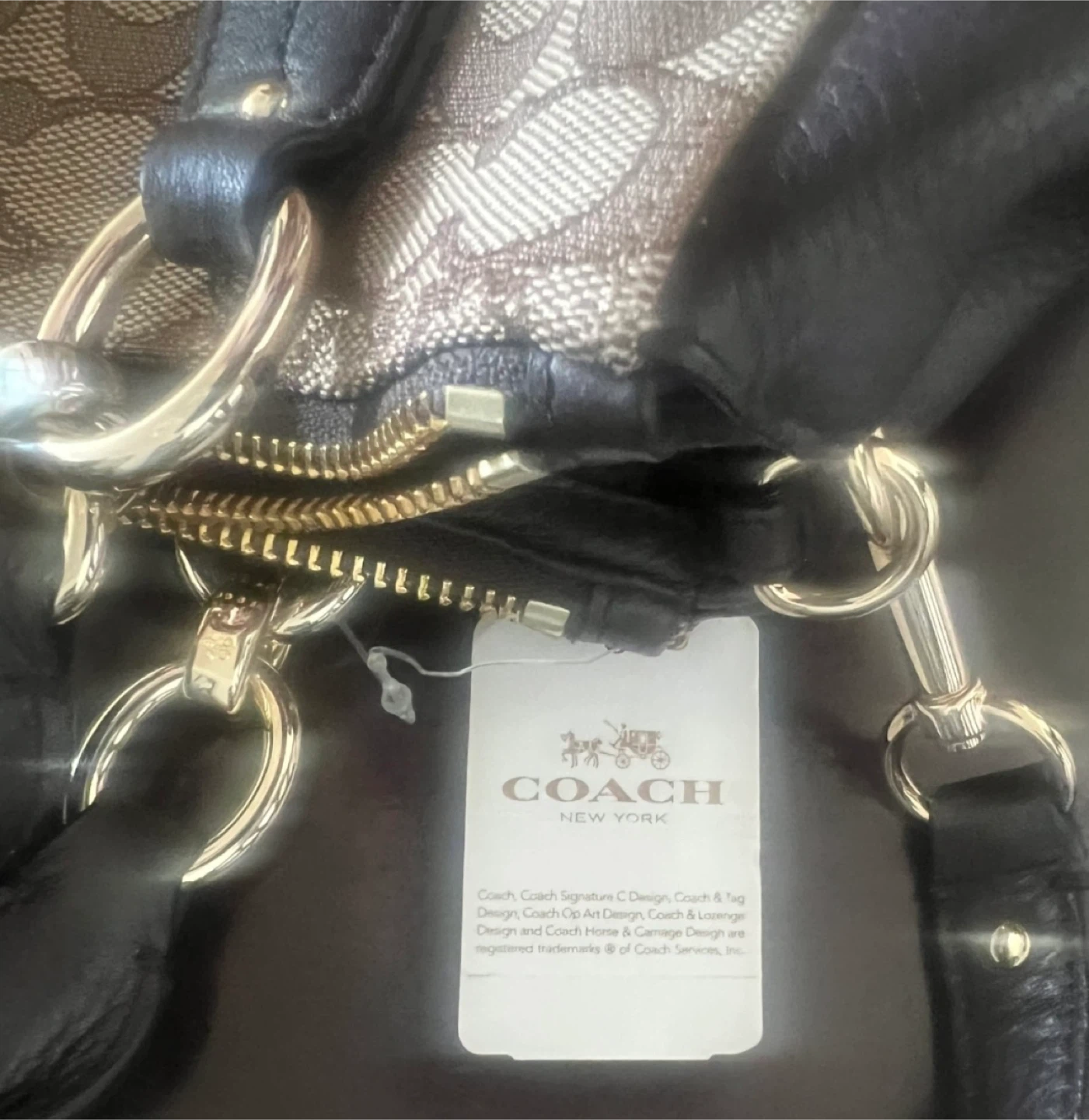 COACH - Signature Monogram Satchel Handbag - NEW!! - photo 2