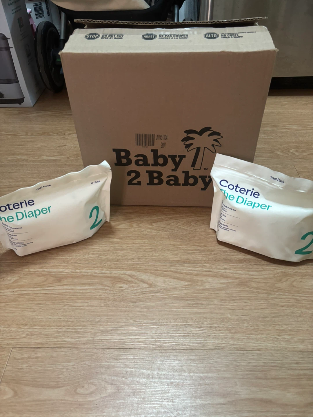 Baby2Baby Diapers and coterie diapers