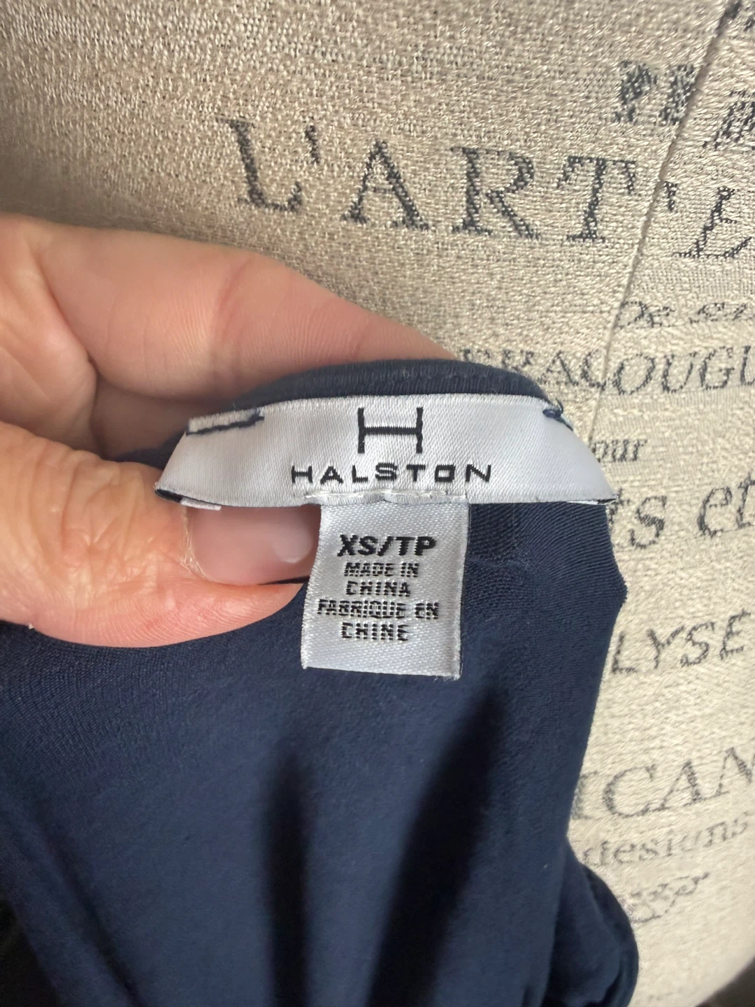 Halston Navy Sleeveless Dress - photo 2