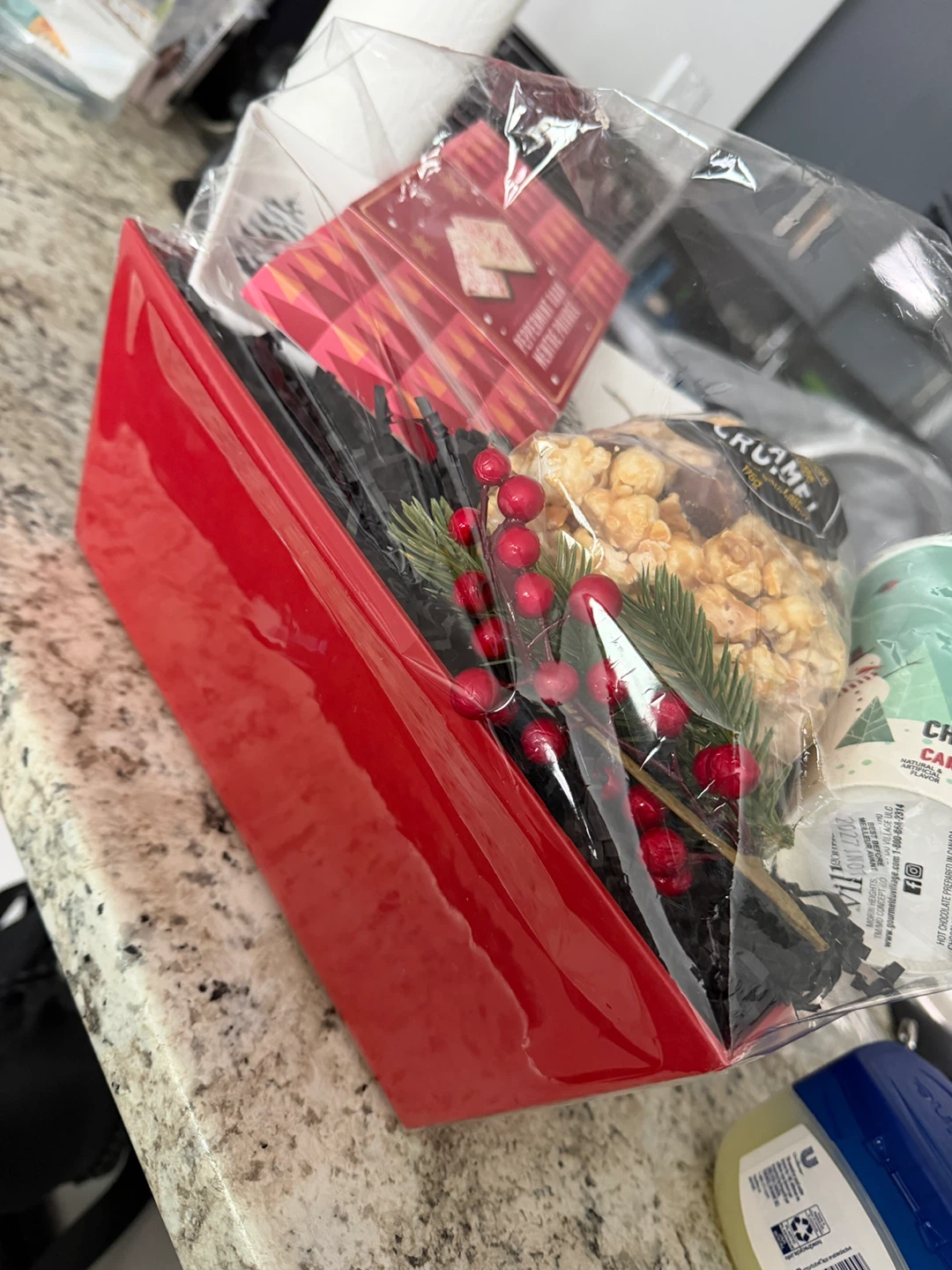 Christmas Gift Basket with Hot Chocolate and Treats - photo 2