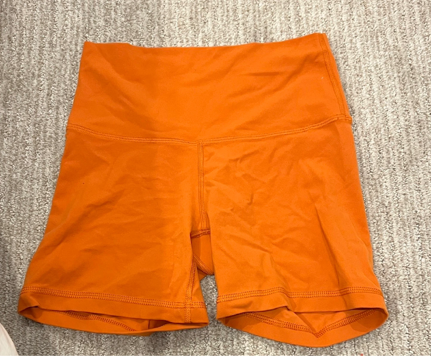 TnAction Orange Biker Shorts Size S