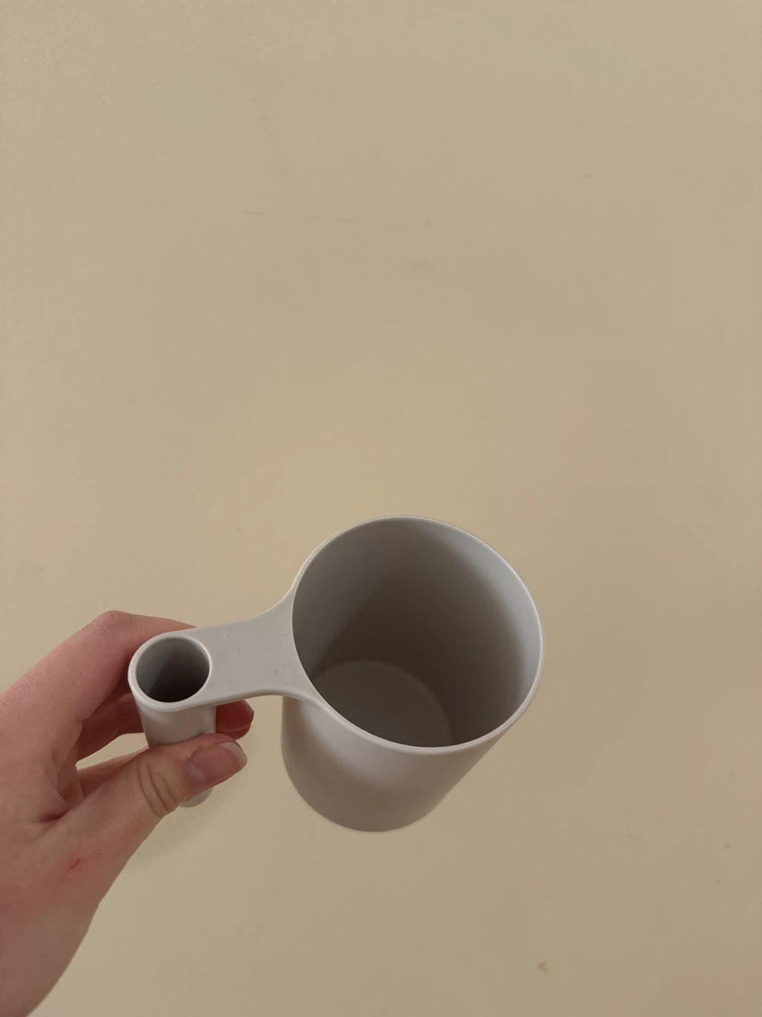 Light Grey Plastic Mug