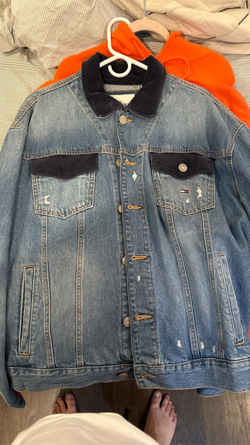 Tommy Hilfiger Colorblock Denim Jacket & Pants Set