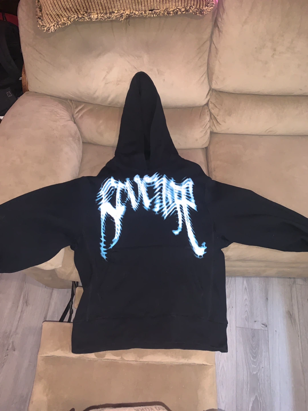 Revenge “Blue Window Arch Logo” Hoodie Size Medium *READ DESC.*
