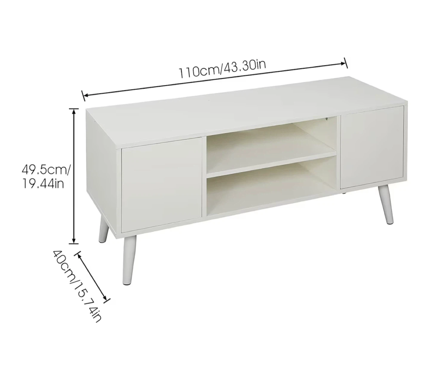 White TV Stand - photo 2