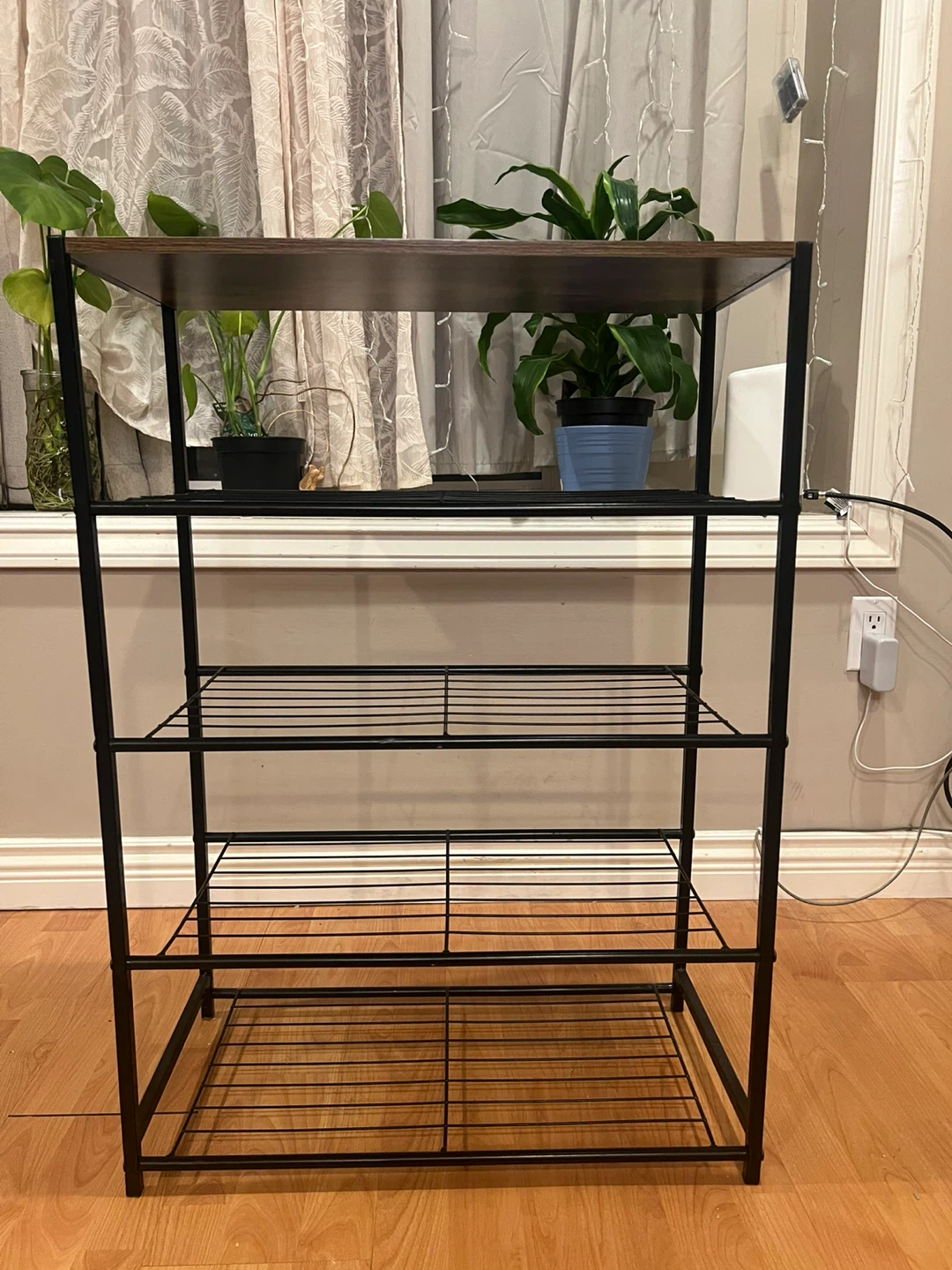 4-Tier Metal Wire Shelf Unit