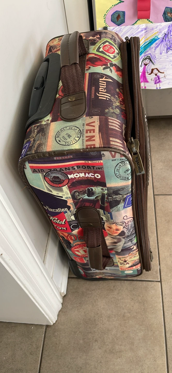 Vintage Travel Collage Suitcase - photo 2