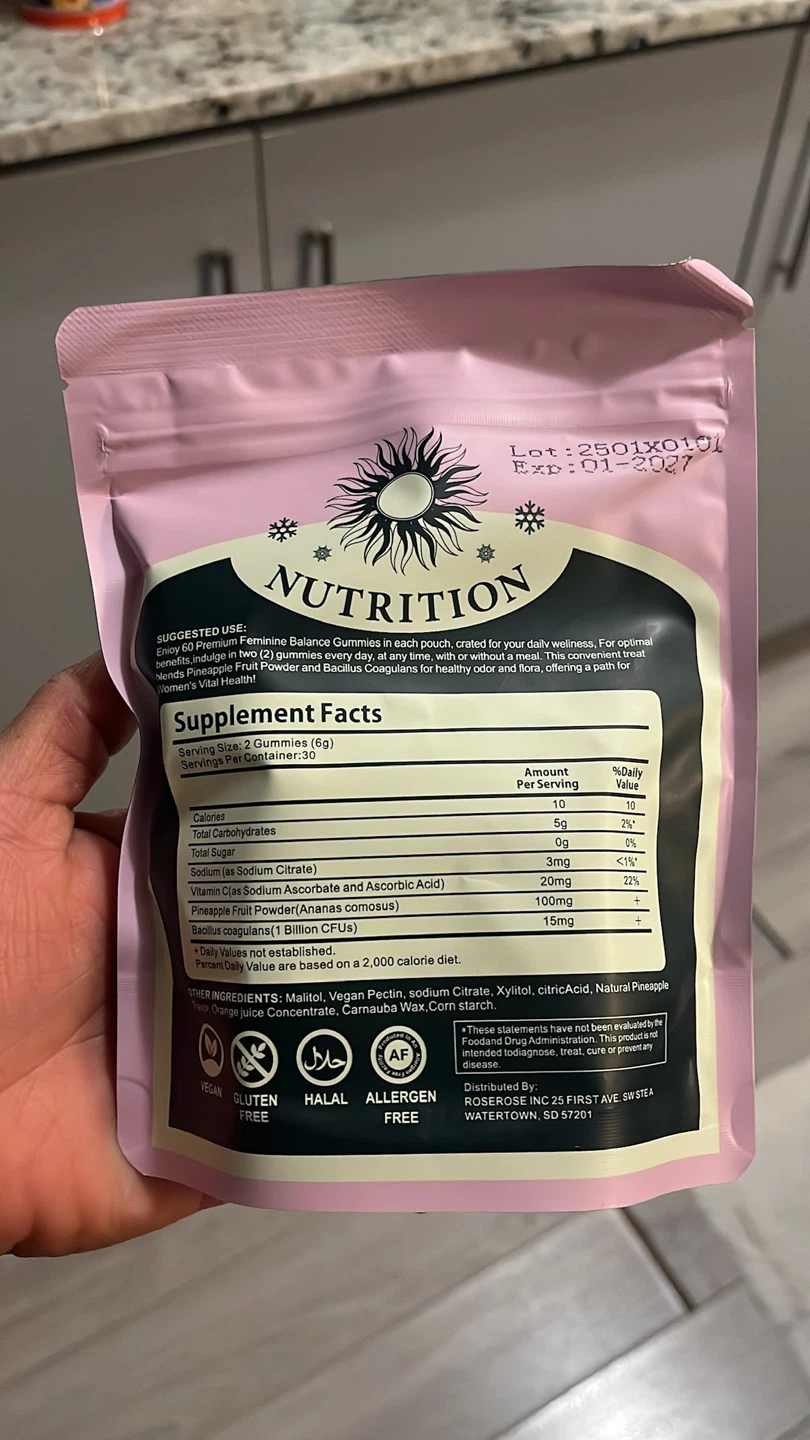 Nutrition Premium Feminine Balance Gummies - Hawaiian Pineapple - photo 2