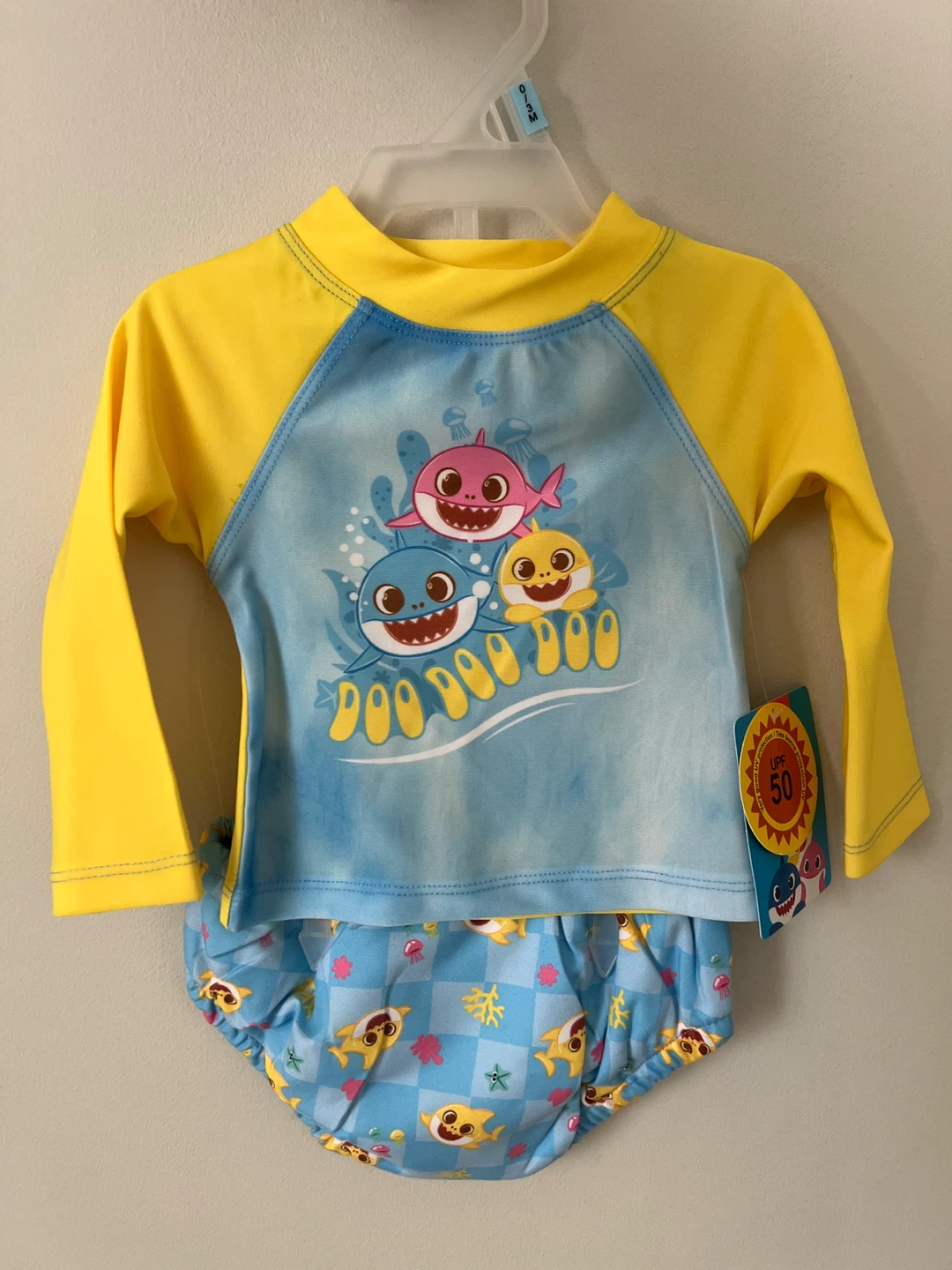 Baby Shark Swim Diaper Set 0-3M