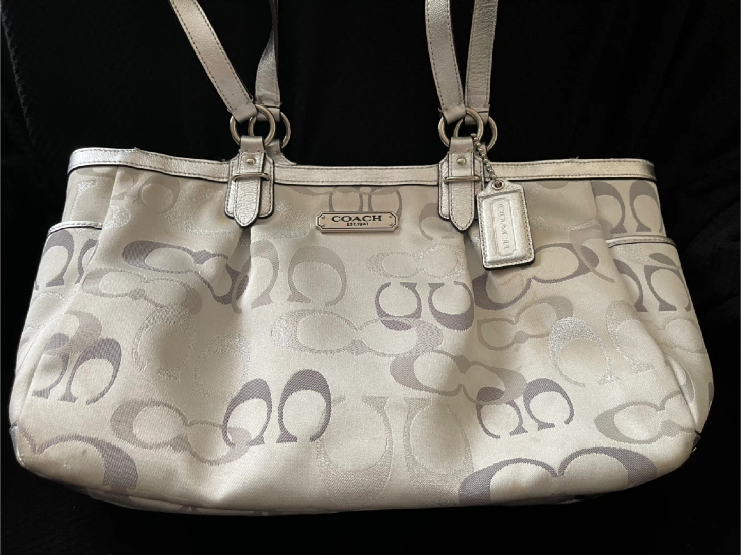 Coach Monogram light grey Tote Bag - photo 4
