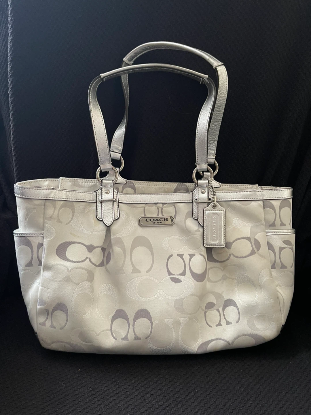 Coach Monogram light grey Tote Bag - photo 2