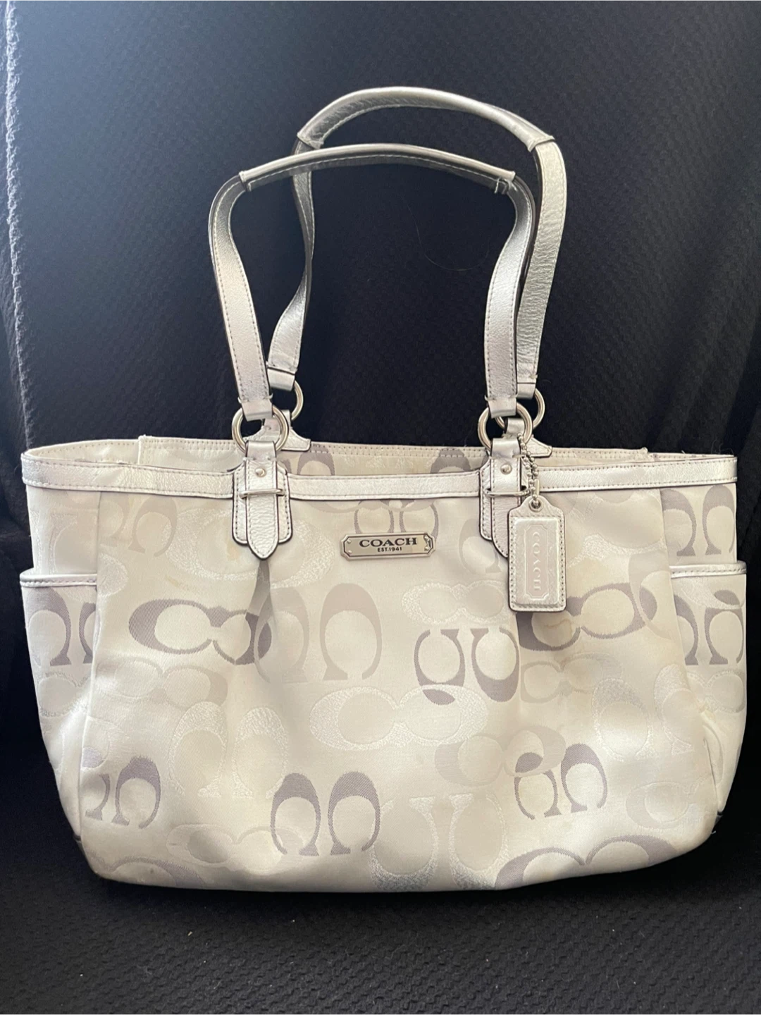 Coach Monogram light grey Tote Bag - photo 3