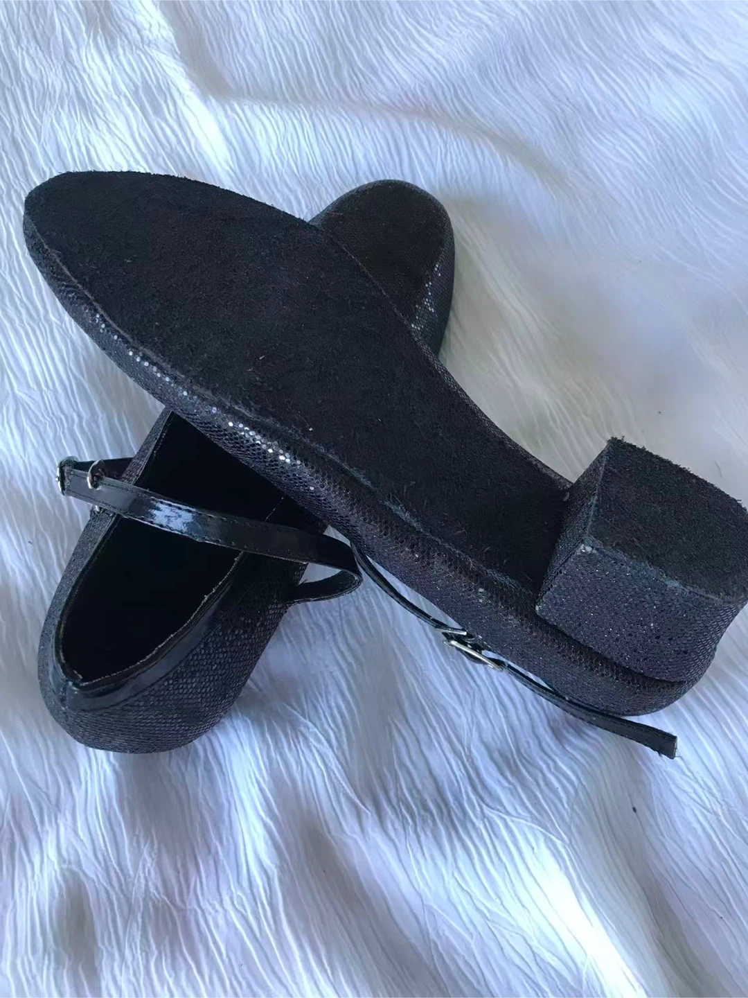 Black Sparkle Mary Jane Flats - photo 2