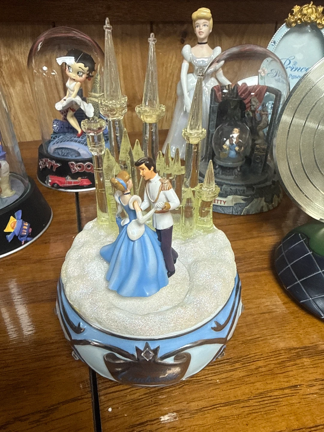 Disney Cinderella and Prince Charming Musical Snow Globe