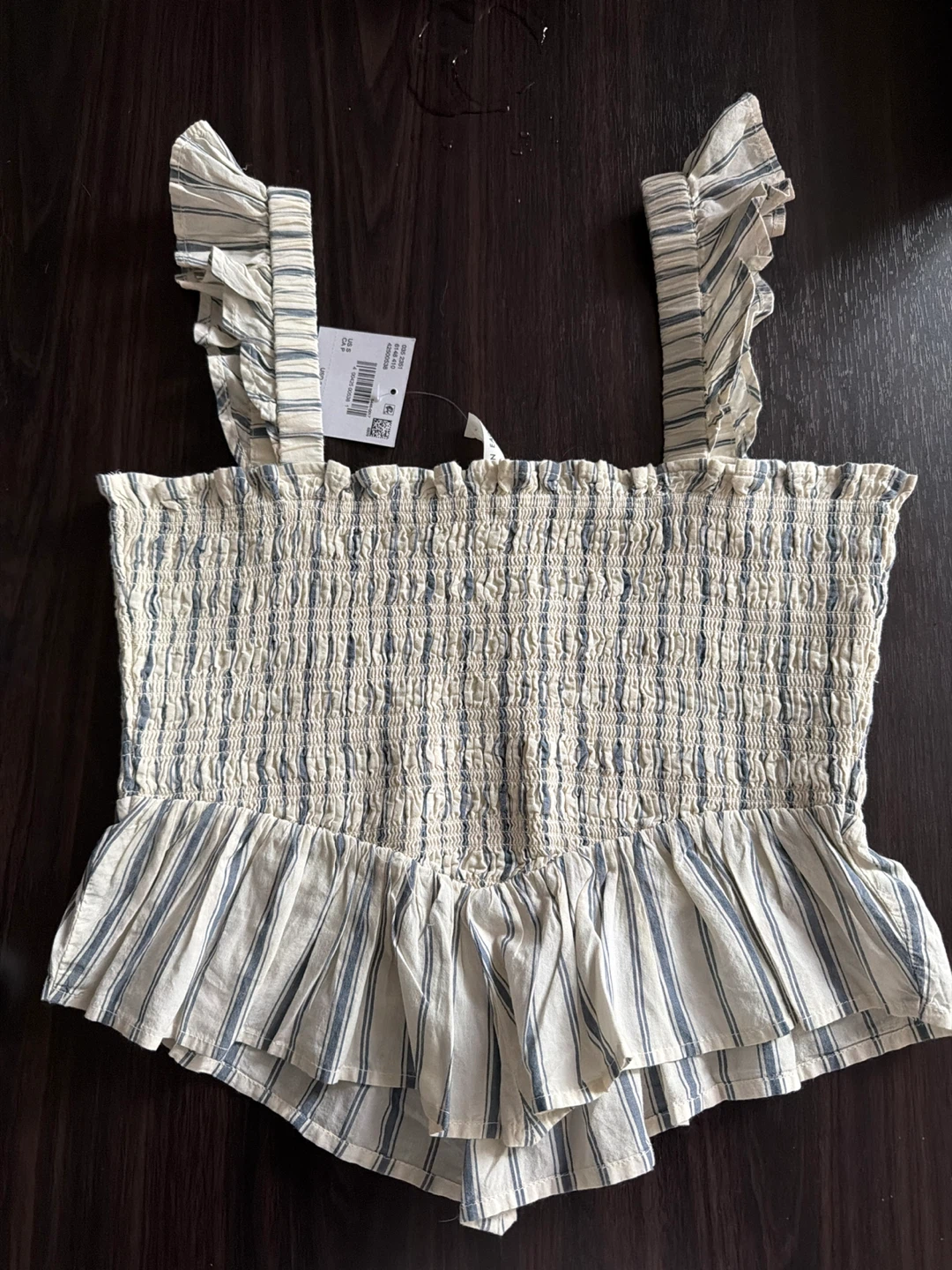 American Eagle Smocked Peplum Tank Top - Size S - photo 2