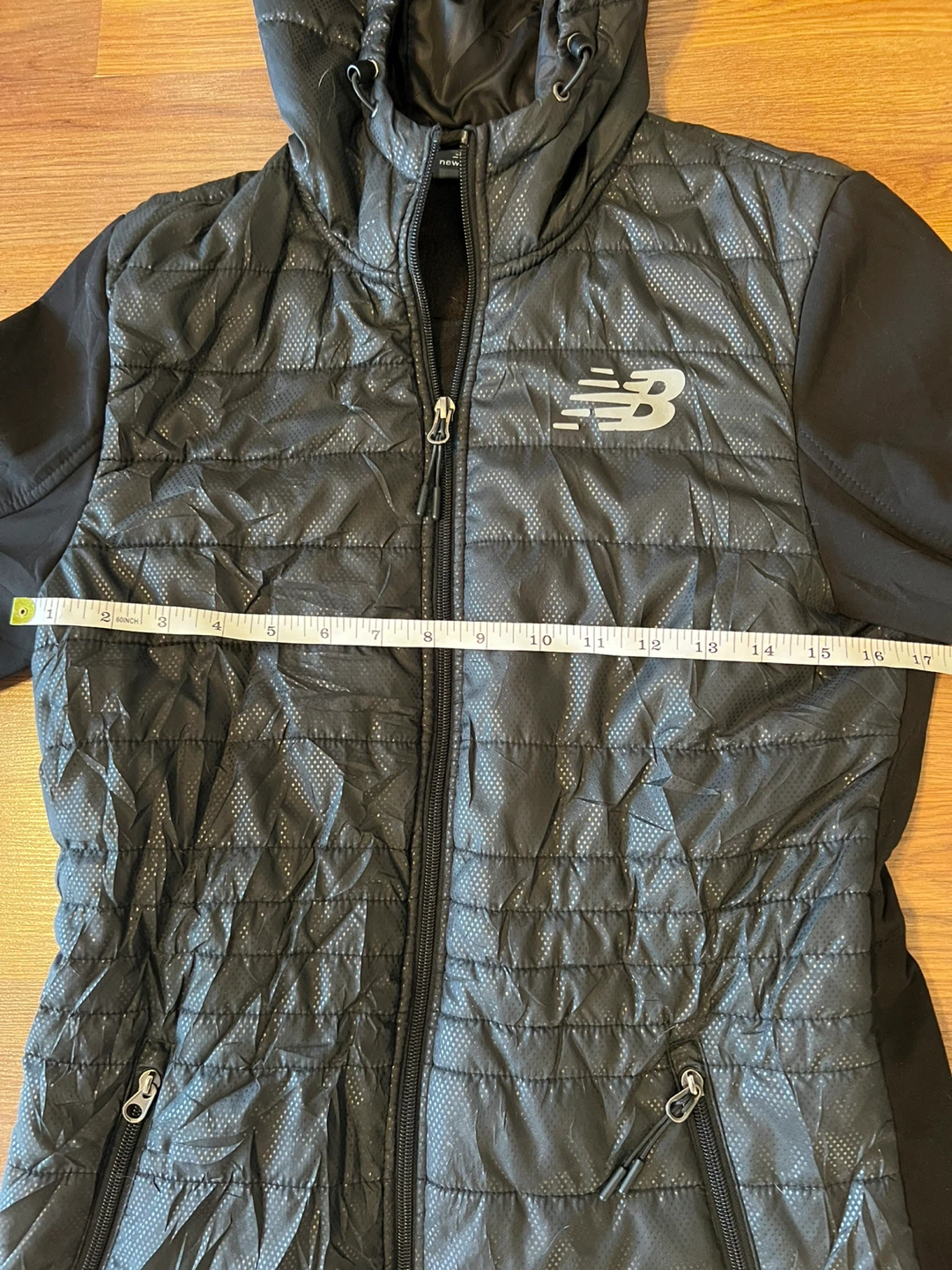New Balance Women's Black Hooded Puffer Jacket - photo 3