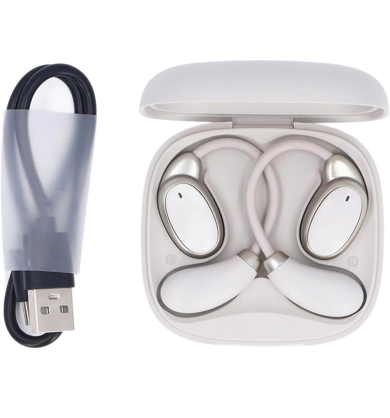 Wireless Earbuds with Charging Case and USB Cable