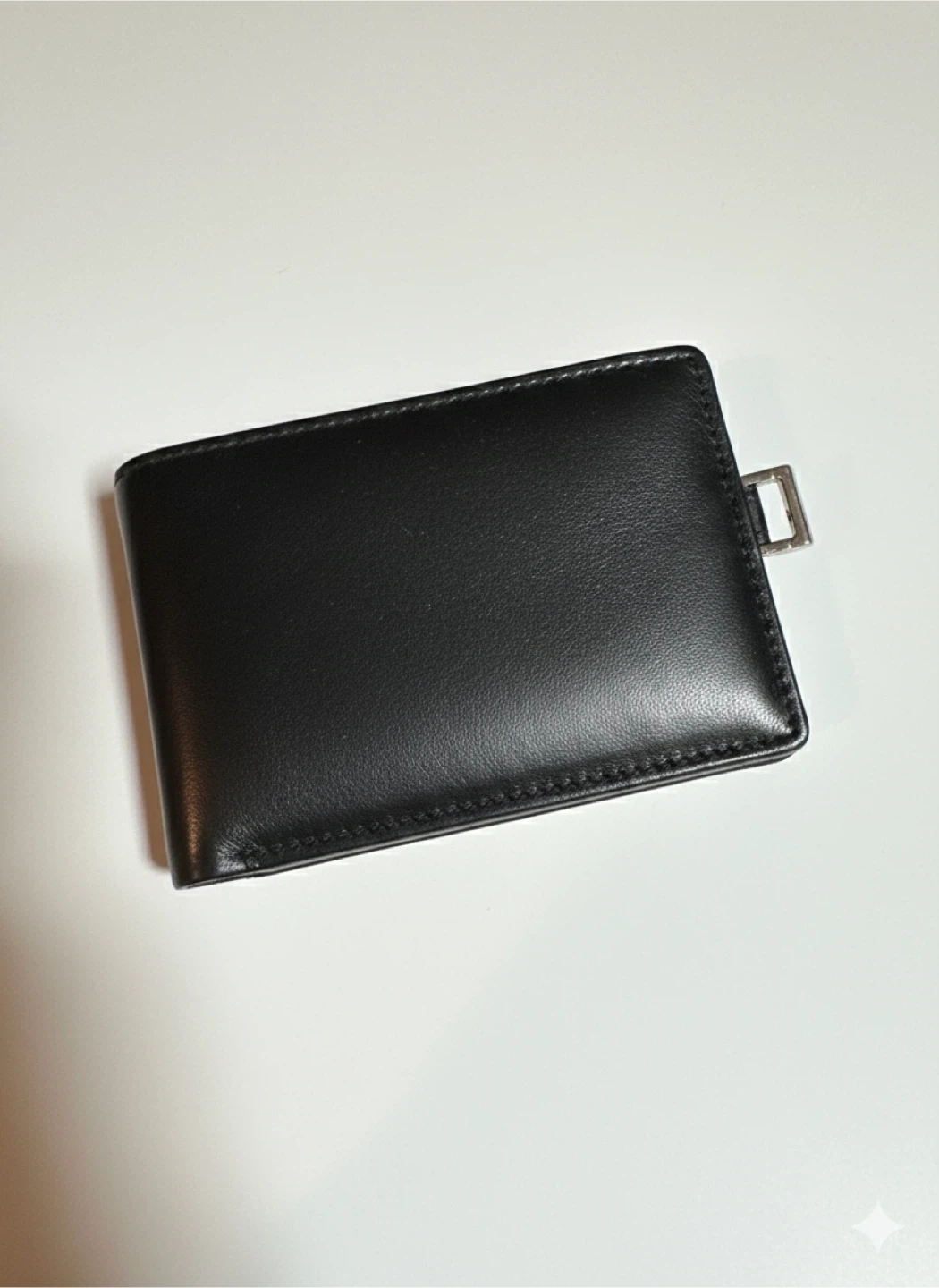 (New) S.T. Dupont Black Leather Bi-fold Wallet