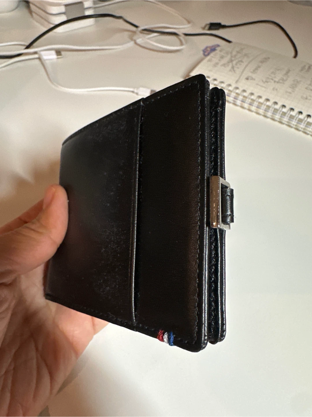 (New) S.T. Dupont Black Leather Bi-fold Wallet - photo 5