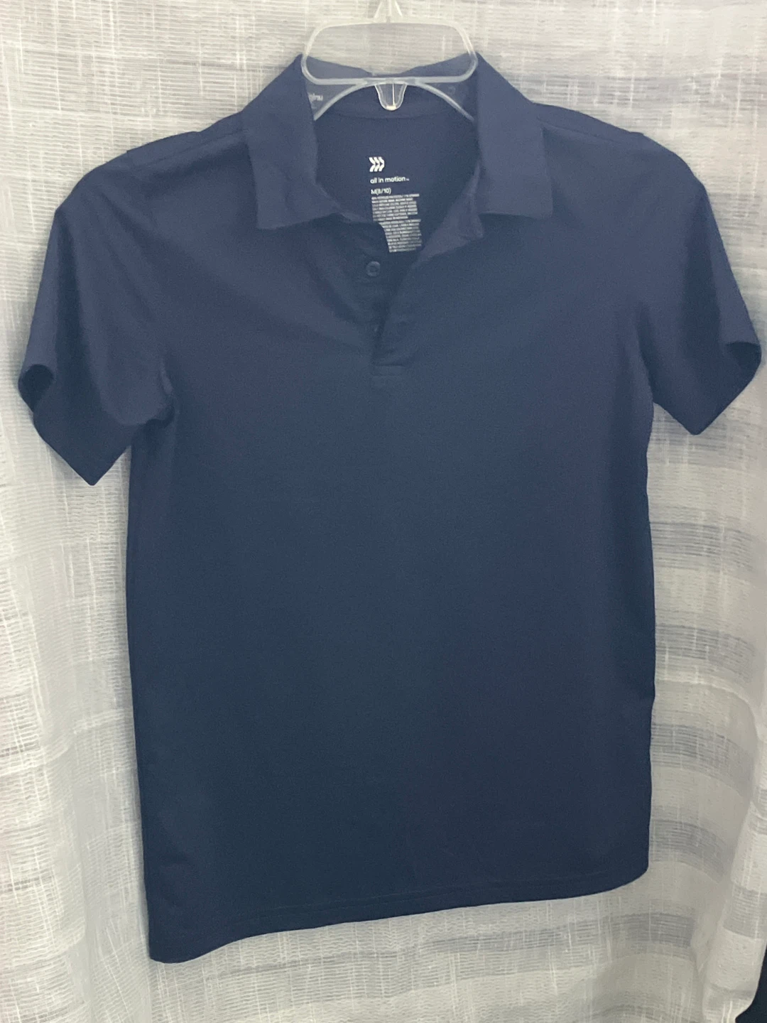 All in Motion Navy Blue Polo Shirt - Boys M (8/10)
