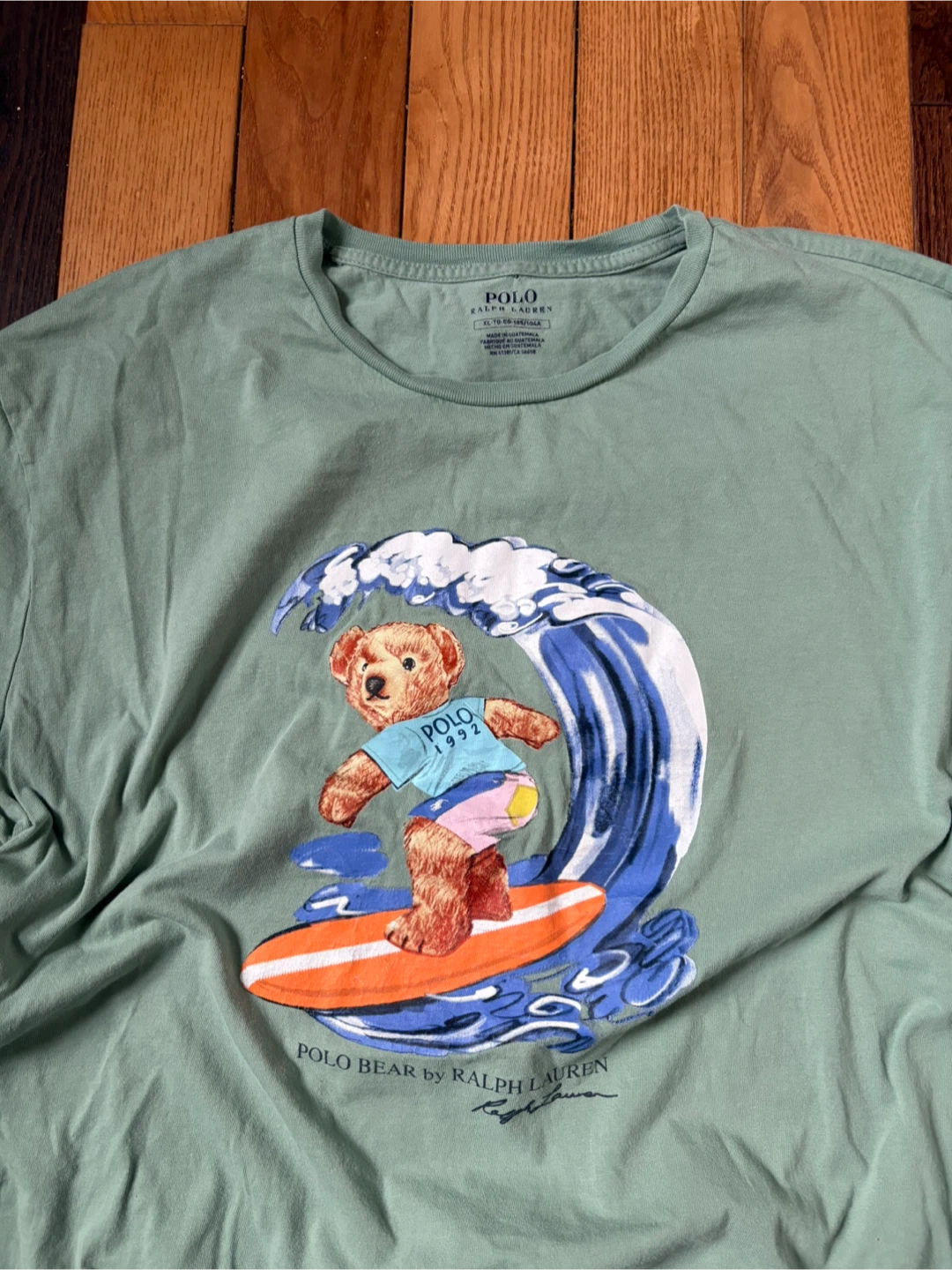 Polo Bear by Ralph Lauren tee XL wavy bear - photo 3