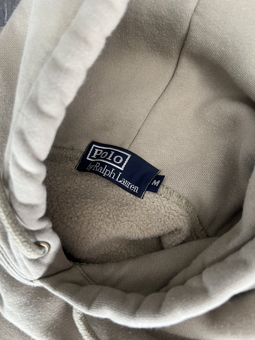 Polo Ralph Lauren Beige Hoodie - Size Medium - photo 3