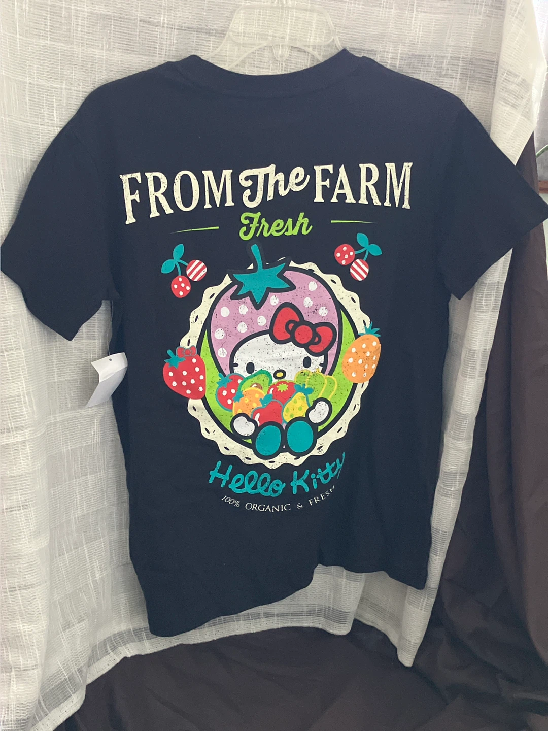 Hello Kitty "From The Farm" Black T-Shirt - photo 2