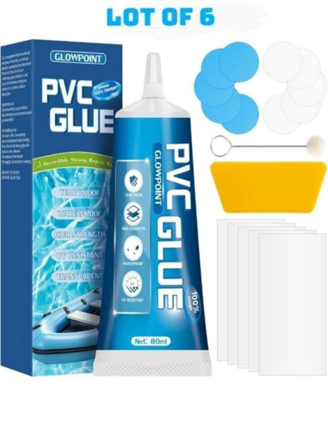 Glowpoint PVC Glue For inflatable canoe and paddleboard repair