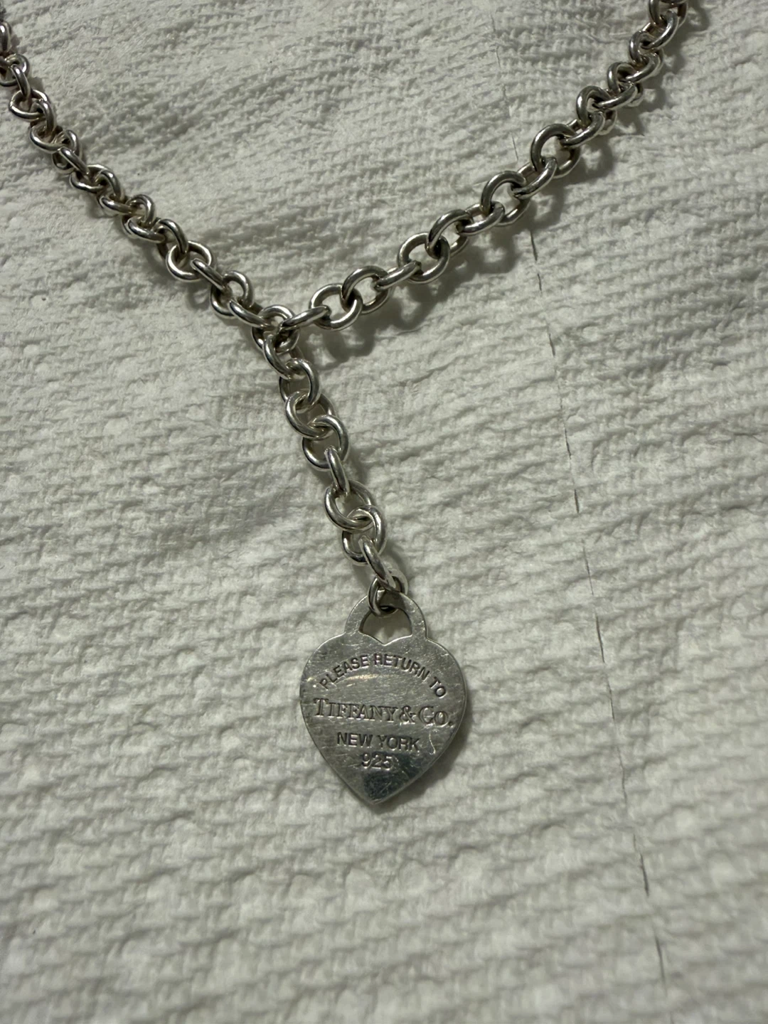 Tiffany & Co. Sterling Silver Heart Charm Necklace - photo 2