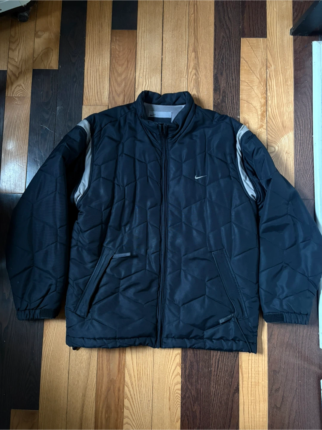 Vintage Nike y2k Quilted Bomber Jacket M acg air jordan - photo 3
