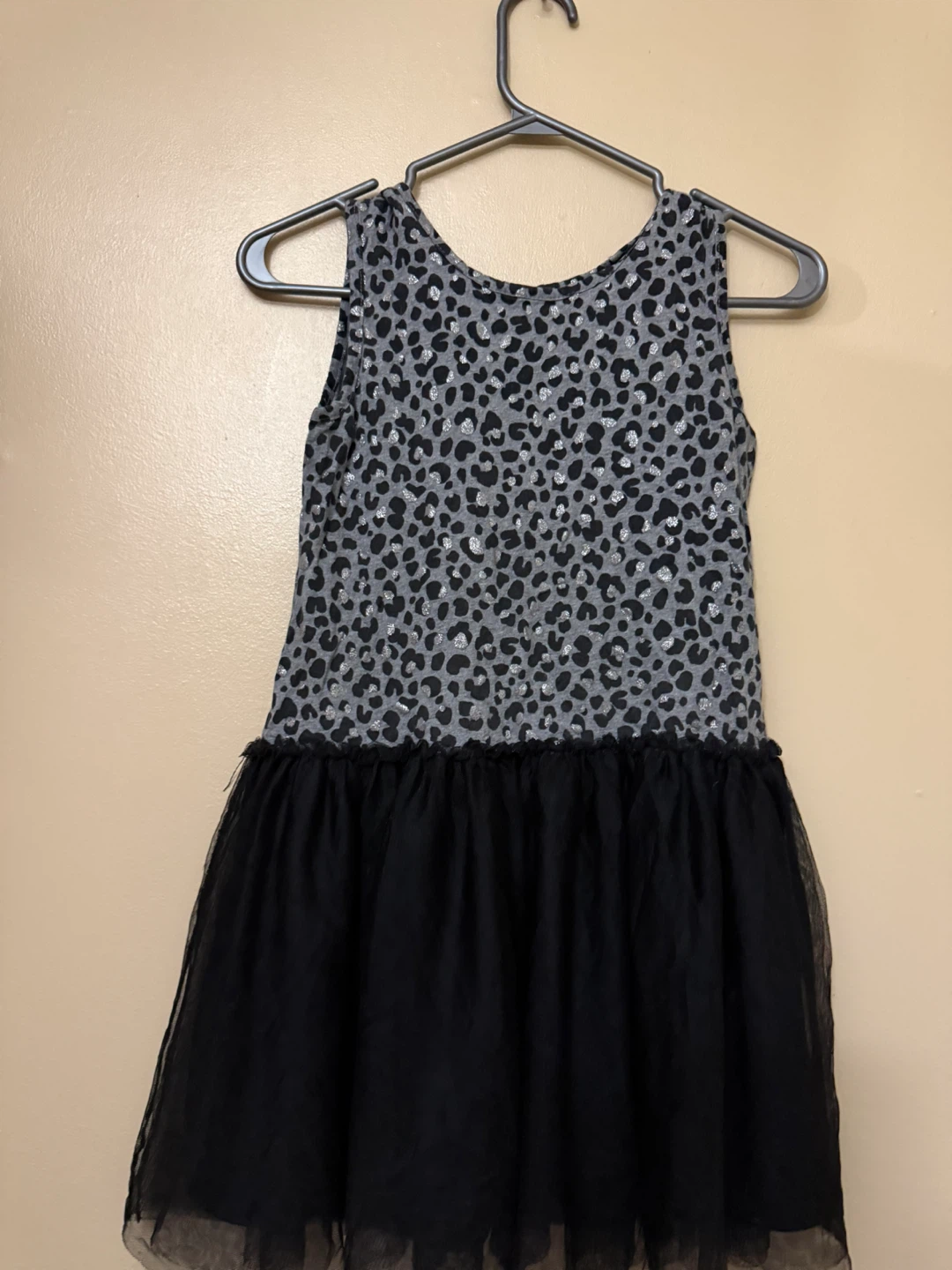 Kids Leopard Print Top & Tulle Skirt Dress size 10/12
