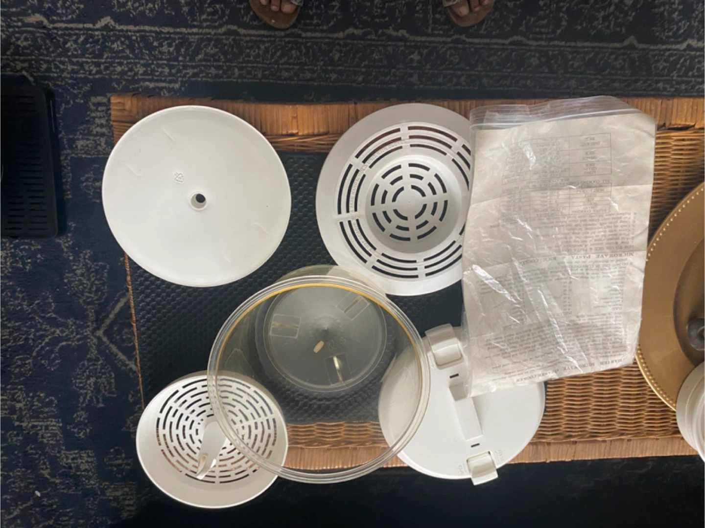 Microwave Pasta Cooker/Steamer Set with Lid and Insert